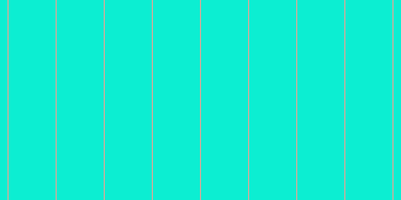 #0ceed2, #eba393 vertical lines, two pixels wide, ninety-four pixels apart