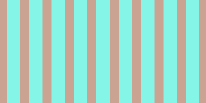 #0ceed2 (50%), #caa393 vertical lines, thirty-five pixels wide, fifty-two pixels apart