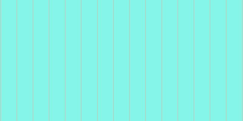 #0ceed2 (50%), #eba393 vertical lines, one pixels wide, fifty-two pixels apart