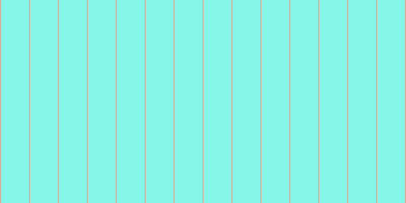 #0ceed2 (50%), #eba393 vertical lines, two pixels wide, fifty-five pixels apart