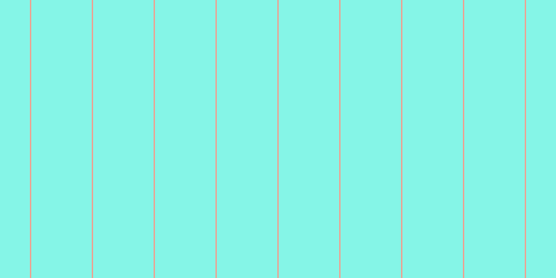 #0ceed2 (50%), #eba393 vertical lines, two pixels wide, eighty-seven pixels apart