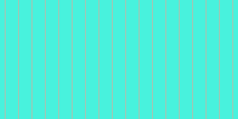 #0ceed2 (75%), #eba393 vertical lines, two pixels wide, forty-three pixels apart