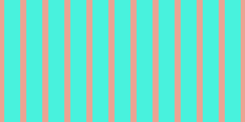 #0ceed2 (75%), #eba393 vertical lines, twenty pixels wide, fifty-two pixels apart