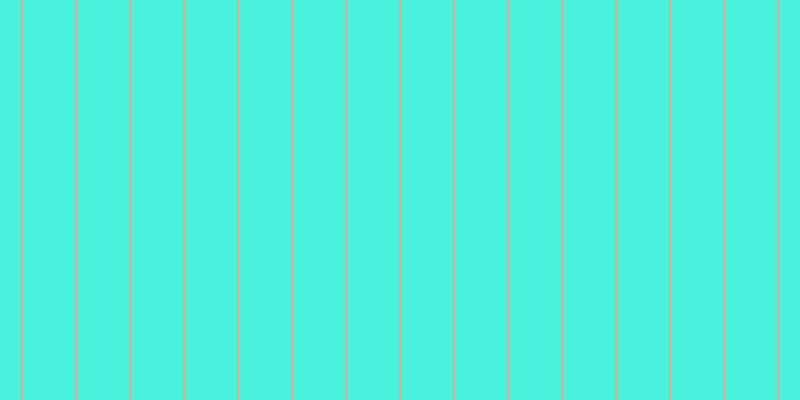 #0ceed2 (75%), #eba393 vertical lines, two pixels wide, fifty-two pixels apart