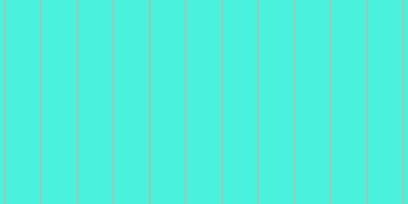 #0ceed2 (75%), #eba393 vertical lines, two pixels wide, sixty-nine pixels apart