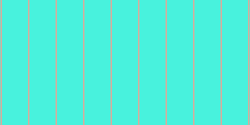 #0ceed2 (75%), #eba393 vertical lines, four pixels wide, eighty-four pixels apart