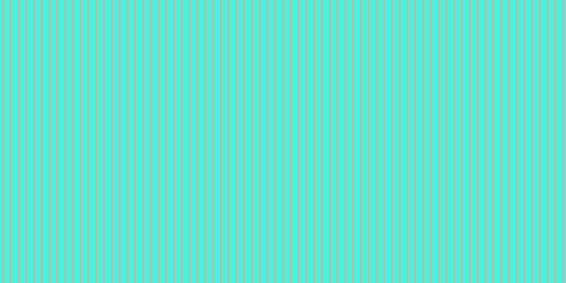 #0ceed2 (75%), #eba393 vertical lines, two pixels wide, nine pixels apart