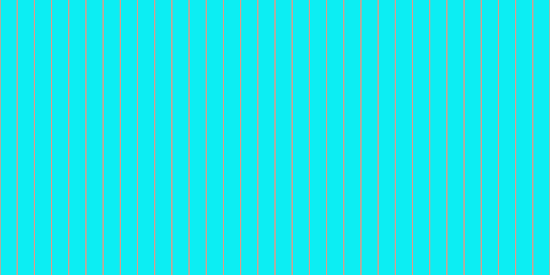 #0ceef3, #caa393 vertical lines, two pixels wide, twenty-three pixels apart
