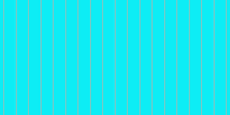 #0ceef3, #eba393 vertical lines, two pixels wide, forty-one pixels apart