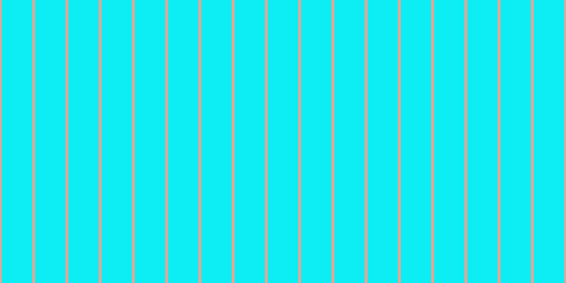 #0ceef3, #eba393 vertical lines, four pixels wide, forty-three pixels apart
