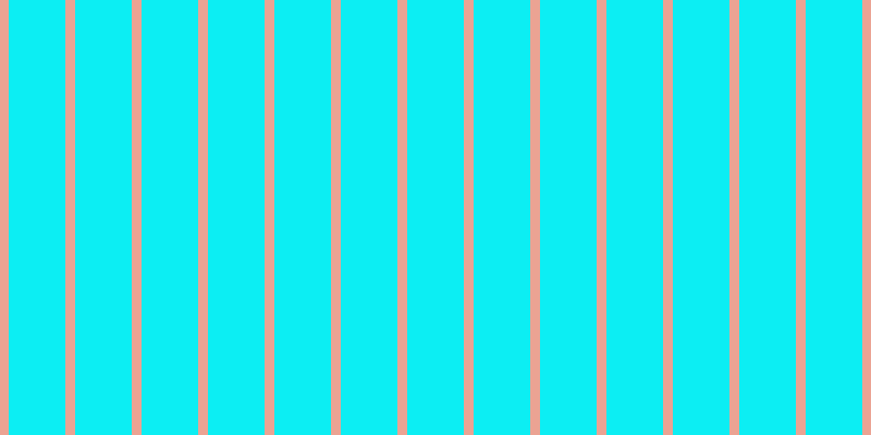 #0ceef3, #eba393 vertical lines, nine pixels wide, fifty-two pixels apart