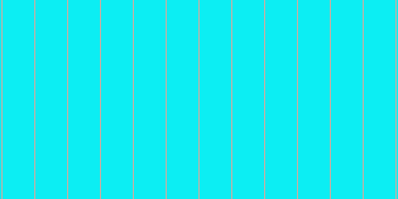 #0ceef3, #eba393 vertical lines, two pixels wide, sixty-four pixels apart