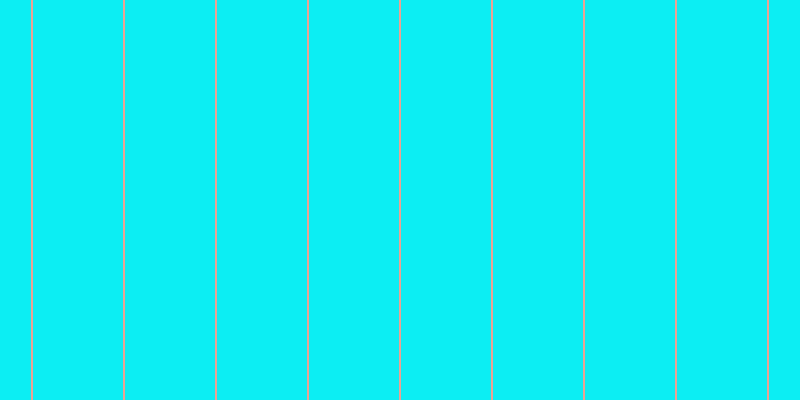 #0ceef3, #eba393 vertical lines, two pixels wide, ninety pixels apart