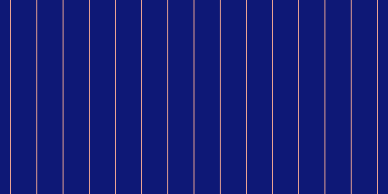 #0e1876, #eba393 vertical lines, two pixels wide, fifty-two pixels apart
