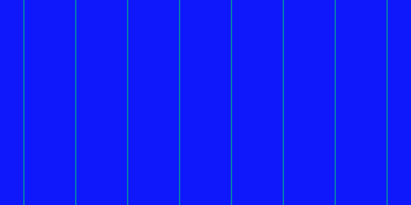 #0e18fa, #04a393 vertical lines, two pixels wide, ninety-nine pixels apart