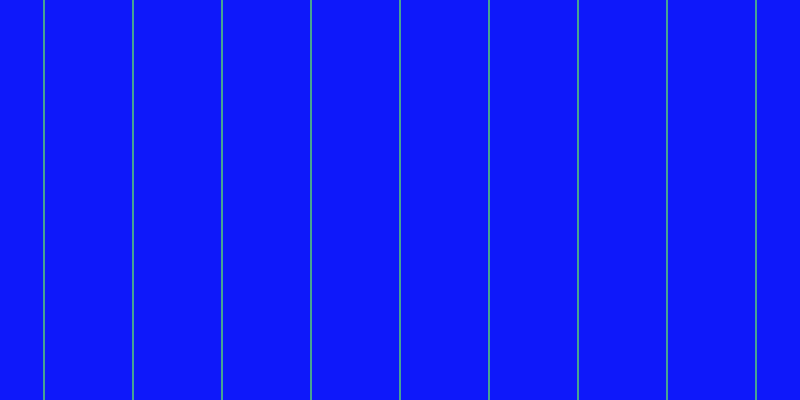 #0e18fa, #46a393 vertical lines, two pixels wide, eighty-seven pixels apart