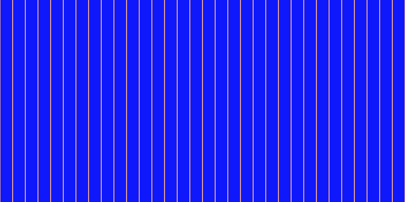 #0e18fa, #eba393 vertical lines, two pixels wide, twenty-three pixels apart