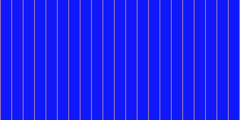 #0e18fa, #eba393 vertical lines, two pixels wide, thirty-six pixels apart