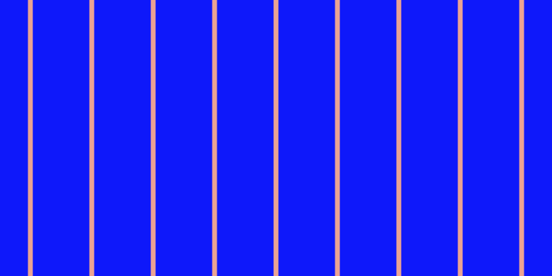 #0e18fa, #eba393 vertical lines, seven pixels wide, eighty-two pixels apart