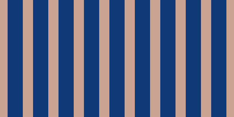 #0e3976, #caa393 vertical lines, thirty-five pixels wide, fifty-two pixels apart