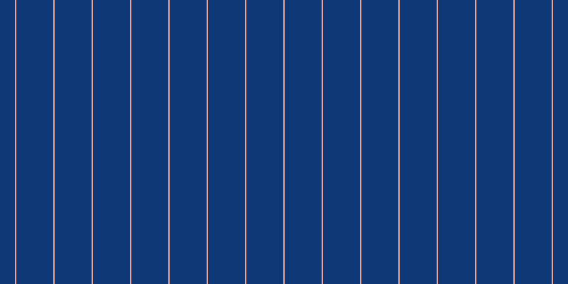 #0e3976, #eba393 vertical lines, two pixels wide, fifty-two pixels apart