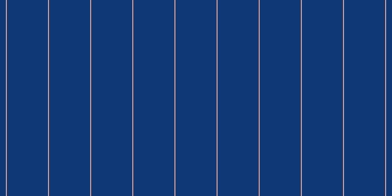 #0e3976, #eba393 vertical lines, two pixels wide, eighty-four pixels apart