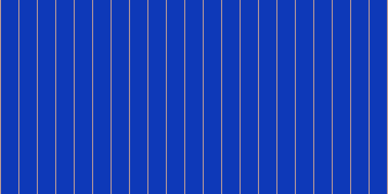 #0e39b8, #caa393 vertical lines, two pixels wide, thirty-six pixels apart