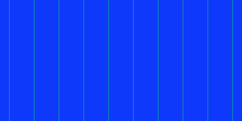 #0e39fa, #04a393 vertical lines, two pixels wide, eighty pixels apart