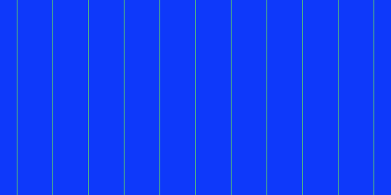 #0e39fa, #46a393 vertical lines, two pixels wide, seventy-one pixels apart