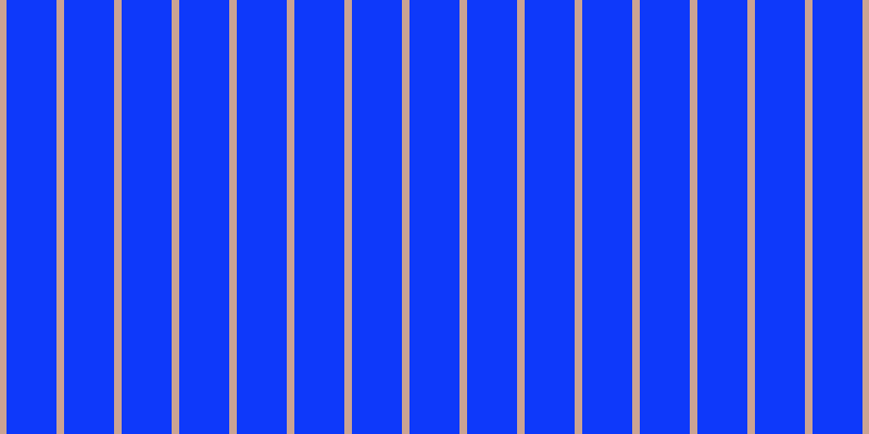 #0e39fa, #caa393 vertical lines, seven pixels wide, forty-six pixels apart