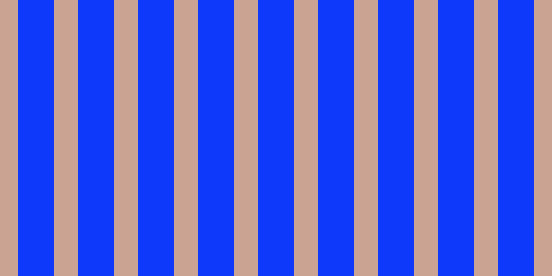 #0e39fa, #caa393 vertical lines, thirty-five pixels wide, fifty-two pixels apart