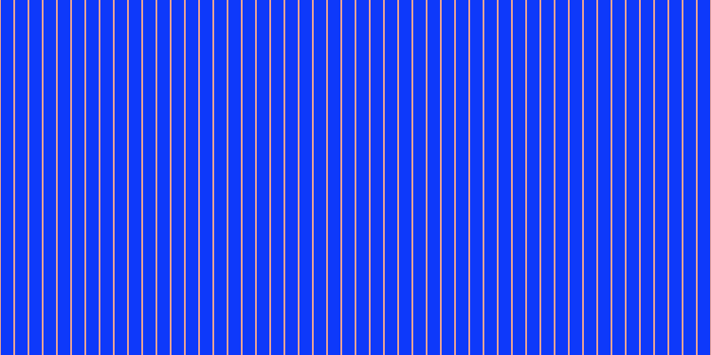#0e39fa, #eba393 vertical lines, two pixels wide, fourteen pixels apart