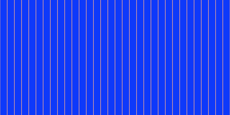 #0e39fa, #eba393 vertical lines, two pixels wide, twenty-three pixels apart