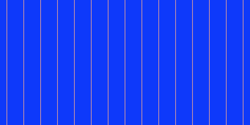 #0e39fa, #eba393 vertical lines, two pixels wide, fifty-two pixels apart