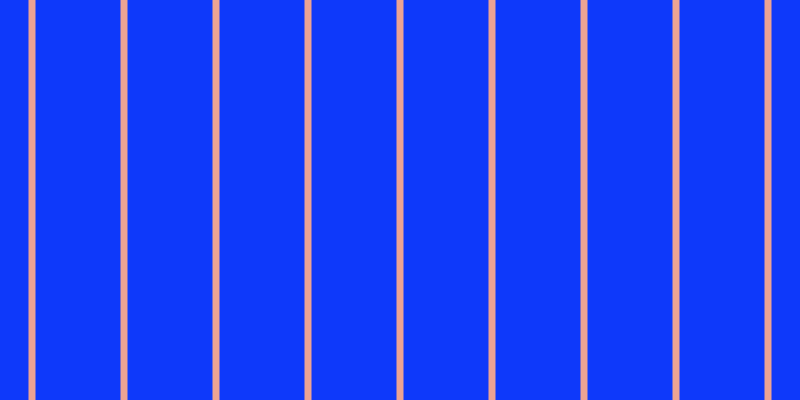 #0e39fa, #eba393 vertical lines, seven pixels wide, eighty-five pixels apart
