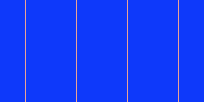 #0e39fa, #eba393 vertical lines, two pixels wide, ninety-eight pixels apart