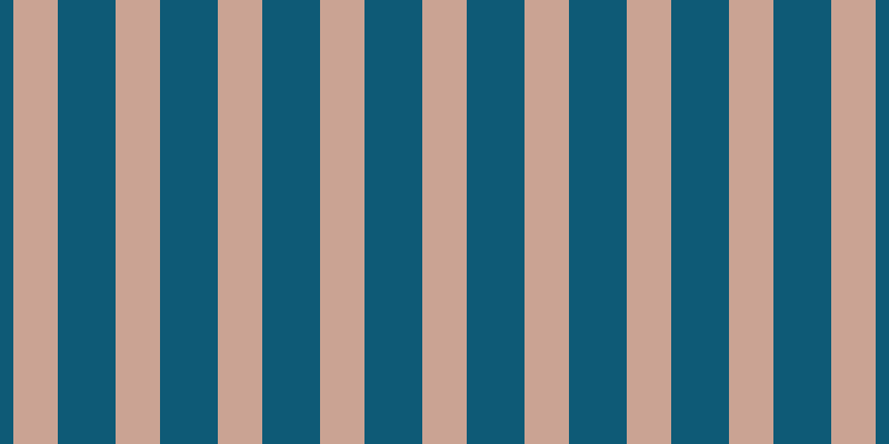 #0e5a76, #caa393 vertical lines, forty pixels wide, fifty-two pixels apart
