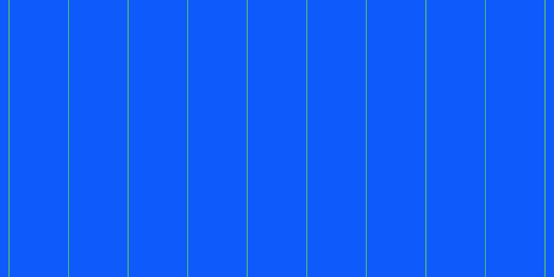 #0e5afa, #46a393 vertical lines, two pixels wide, eighty-four pixels apart