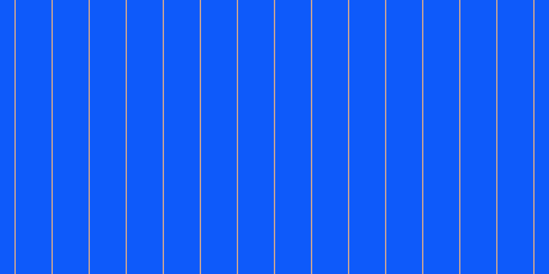 #0e5afa, #caa393 vertical lines, two pixels wide, fifty-two pixels apart