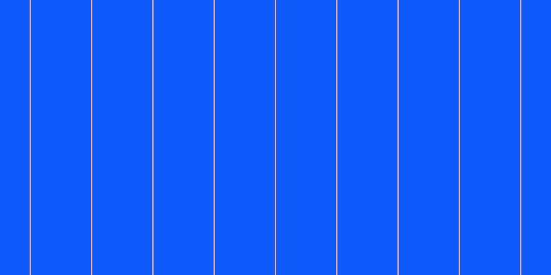 #0e5afa, #eba393 vertical lines, two pixels wide, eighty-seven pixels apart