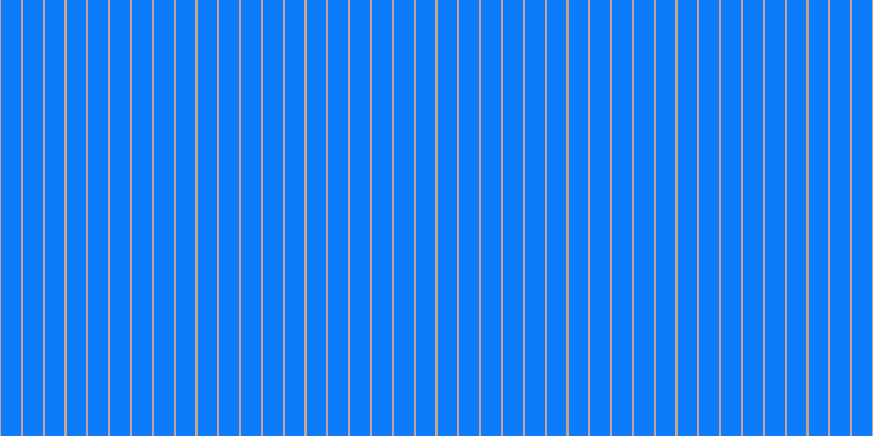 #0e7bfa, #caa393 vertical lines, two pixels wide, eighteen pixels apart