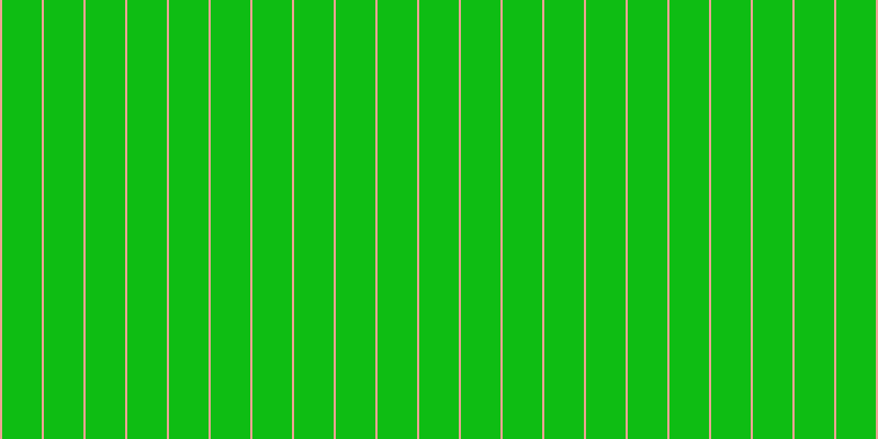 #0ebd13, #eba393 vertical lines, two pixels wide, thirty-six pixels apart