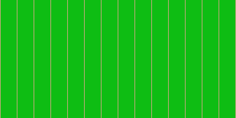 #0ebd13, #eba393 vertical lines, two pixels wide, fifty-five pixels apart