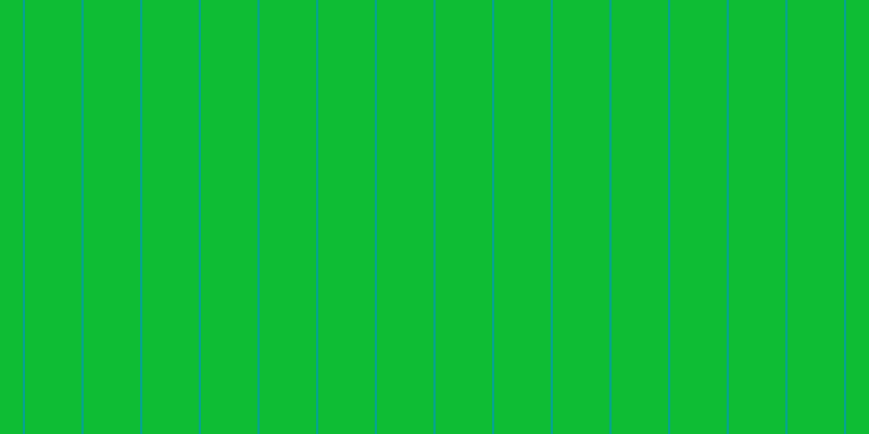 #0ebd34, #04a393 vertical lines, two pixels wide, fifty-two pixels apart