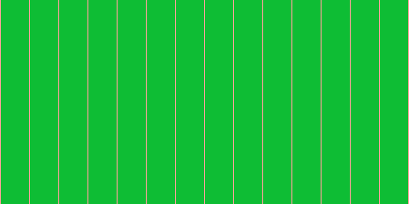 #0ebd34, #eba393 vertical lines, two pixels wide, fifty-five pixels apart