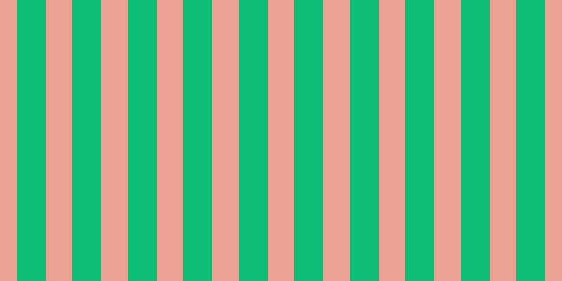 #0ebd76, #eba393 vertical lines, thirty-eight pixels wide, forty-one pixels apart