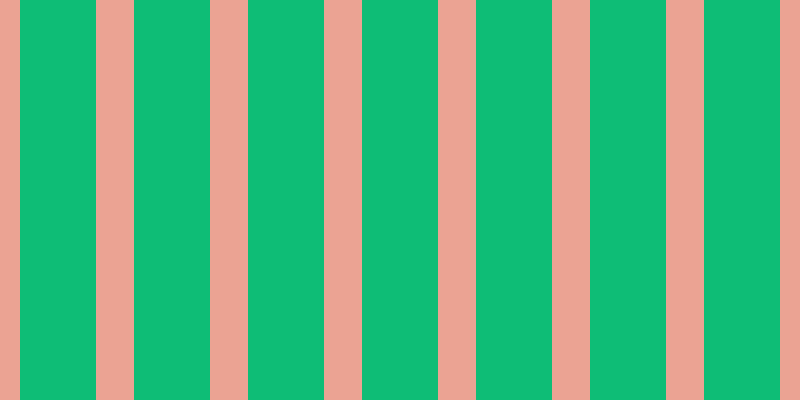#0ebd76, #eba393 vertical lines, thirty-eight pixels wide, seventy-six pixels apart