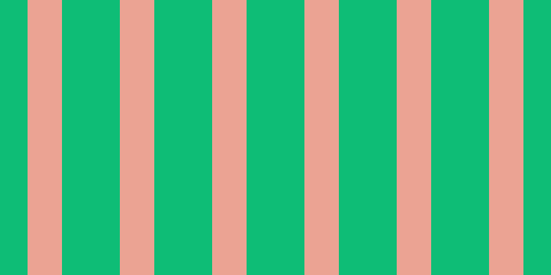#0ebd76, #eba393 vertical lines, fifty pixels wide, eighty-four pixels apart