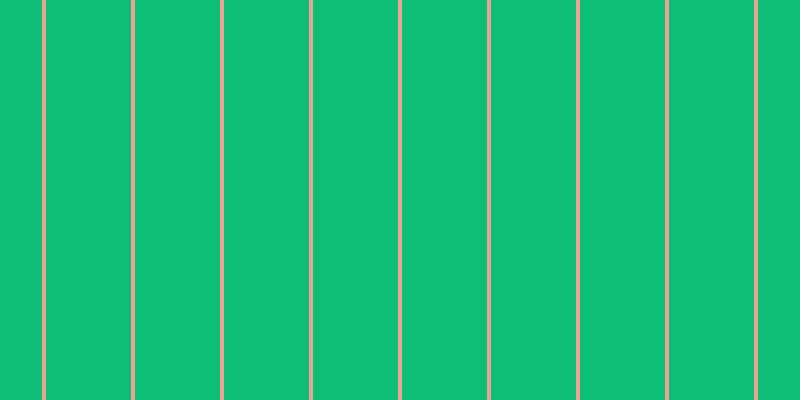 #0ebd76, #eba393 vertical lines, four pixels wide, eighty-five pixels apart
