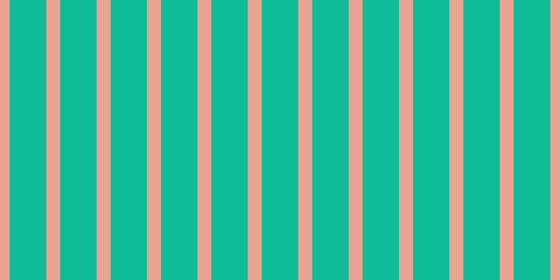 #0ebd97, #eba393 vertical lines, twenty pixels wide, fifty-two pixels apart
